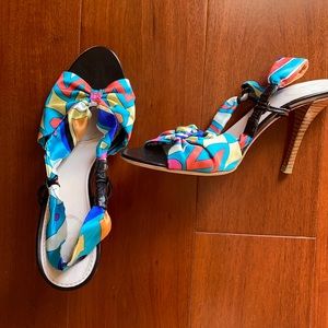 Vintage Pucci high heel sandals.